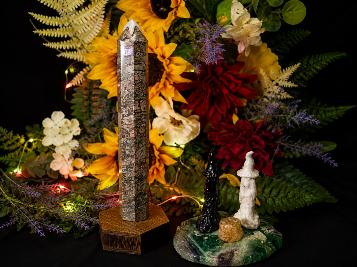 Crinoid Fossil Tower
