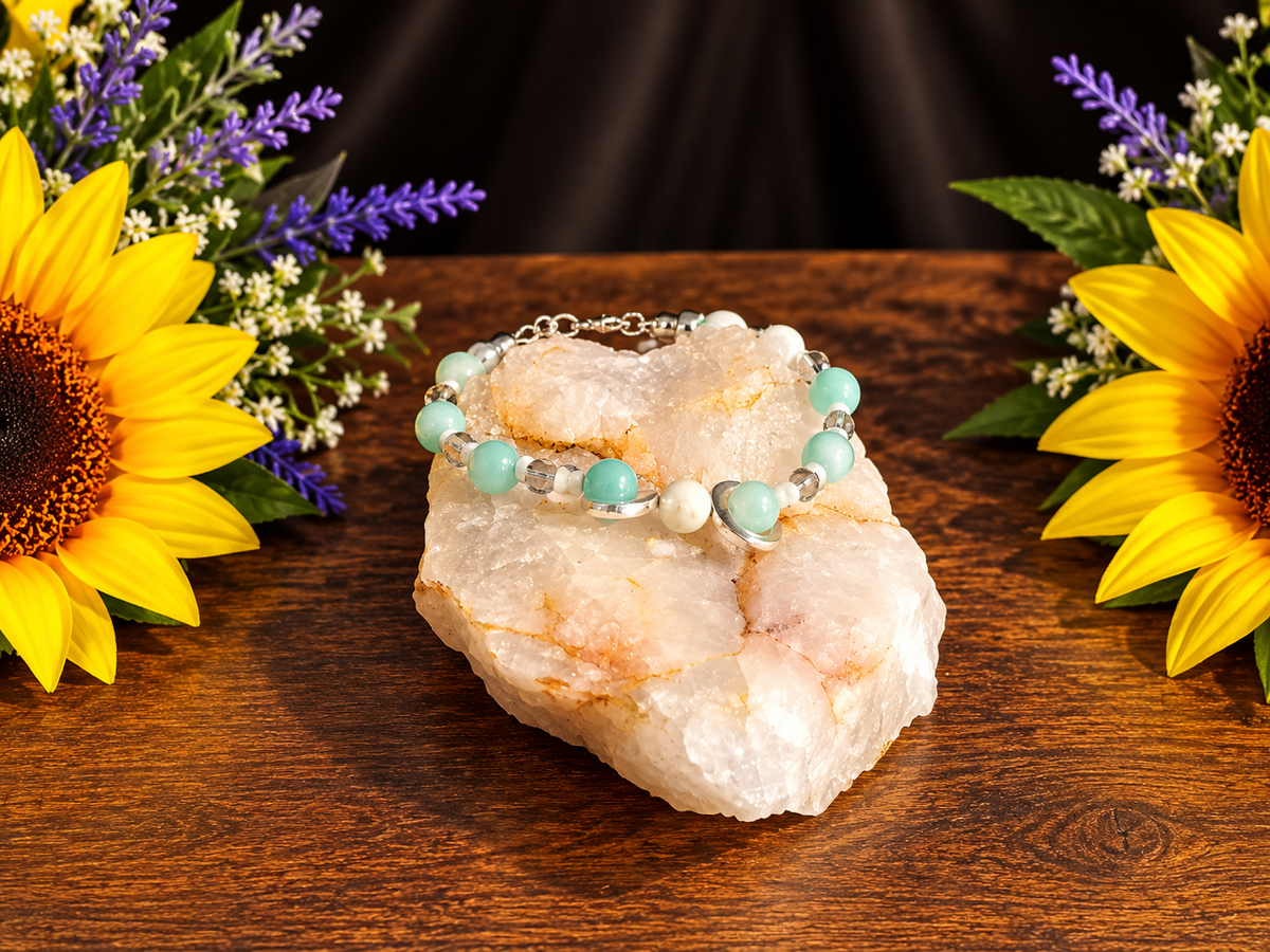 Triple Goddess Amazonite Bracelet