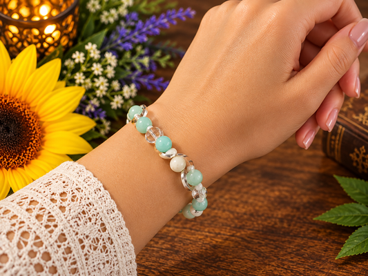 Triple Goddess Amazonite Bracelet